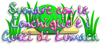 Suonare con le conchiglie e i gusci di lumaca